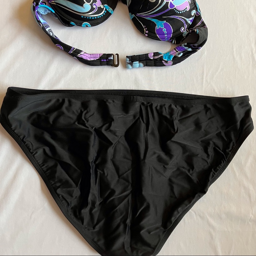 Womens VENUS Bikini Size Top C(size chart photo incl.)Bottom 14 Blk,blue,purple - Picture 3 of 11